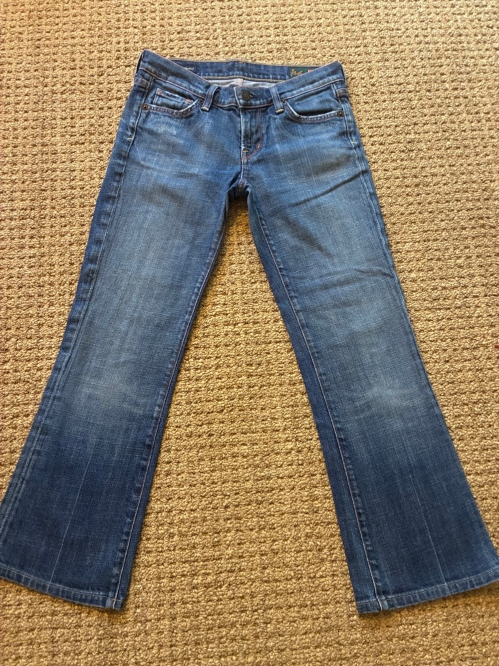 Barneys New York Women's Blue Flare Jeans